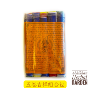 北印度藏醫院蓮師任運成就祈請文風馬旗